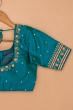 Tussar Readymade Padded Blue Blouse