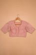 Tussar Readymade Padded Pastel Pink Blouse