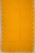Banarasi Silk Brocade Yellow Saree With Scallop Border