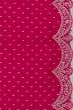 Banarasi Silk Brocade Pink Saree With Scallop Border
