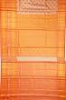 Kanchipuram Silk Tissue Brocade Orange Saree