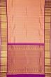 Kanchipuram Silk Brocade Peach Saree