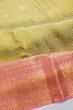 Kanchipuram Silk Brocade Pista Green Saree