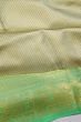 Kanchipuram Silk Tissue Brocade Pastel Green Saree