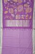 Ponduru Handspun Cotton All Over Jamdani Lavender Saree