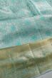 Kanchipuram Silk Tissue Brocade Sky Blue Saree