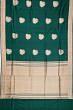 Banarasi Silk Butta Bottle Green Saree