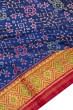 Pochampally Silk Ikat Royal Blue Saree