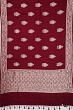 Banarasi Silk Butta Maroon Saree