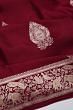 Banarasi Silk Butta Maroon Saree