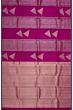 Kanchipuram Silk Antique Zari Geometrical Brocade Pink Saree