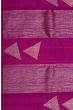 Kanchipuram Silk Antique Zari Geometrical Brocade Pink Saree