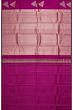 Kanchipuram Silk Antique Zari Geometrical Brocade Pink Saree