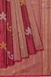 Kanchipuram Silk Brocade Maroon Antique Zari Saree