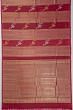 Kanchipuram Silk Brocade Maroon Antique Zari Saree