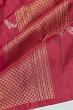 Kanchipuram Silk Brocade Maroon Antique Zari Saree