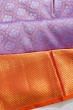 Kanchipuram Silk Brocade Lavender Saree