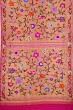 Paithani Silk Tissue All Over Jaal Gold Saree