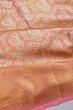 Kanchipuram Silk Tissue Brocade Pink Saree