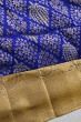 Kanchipuram Silk Lines And Brocade Royal Blue Saree