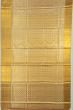 Kanchipuram Silk Tissue Brocade Cream Saree