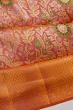 Kanchipuram Silk Brocade Pink Saree