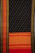 Kanchipuram Silk Twill Butta Black Saree