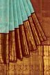 Kanchipuram Silk Tissue Brocade Sky Blue Saree