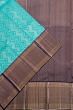 Kanchipuram Silk Brocade Sky Blue Saree