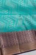 Kanchipuram Silk Brocade Sky Blue Saree