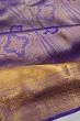 Kanchipuram Silk Tissue Brocade Violet Saree