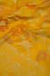 Banarasi Silk Jaal Yellow Saree