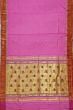 Paithani Silk Tissue Butta Magenta Pink Saree