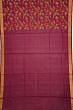 Uppada Silk All Over Jamdani Maroon Saree