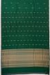 Banarasi Katan Silk Butta Bottle Green Saree