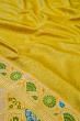 Banarasi Silk Brocade Yellow Saree