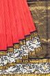 Parsi Gara x Kanchipuram Silk Checks Red Saree