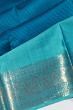 Kanchipuram Silk Jacquard Dark Blue Saree