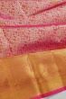 Kanchipuram Silk Tissue Brocade Pink Saree