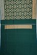 Banarasi Silk Kadwa Jaal Bottle Green Saree