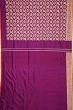 Banarasi Silk Kadwa Jaal And Butta Purple Saree