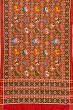 Patan Patola Silk Double Ikat 9 Figure Orange Saree