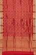 Pure Chanderi Silk Jaal And Butta Red Saree