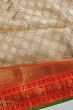 Kanchipuram Silk Tissue Brocade Gold Saree