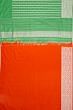 Banarasi Silk Vertical Lines And Butta Green Saree