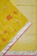 Ponduru Handspun Cotton All Over Jamdani Lemon Yellow Saree