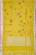 Ponduru Handspun Cotton All Over Jamdani Lemon Yellow Saree