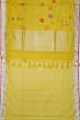 Ponduru Handspun Cotton All Over Jamdani Lemon Yellow Saree