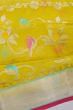 Zari Kota Cotton All Over Jamdani Yellow Saree