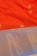 Taranga Gadwal Silk Checks And Butta Orange Saree